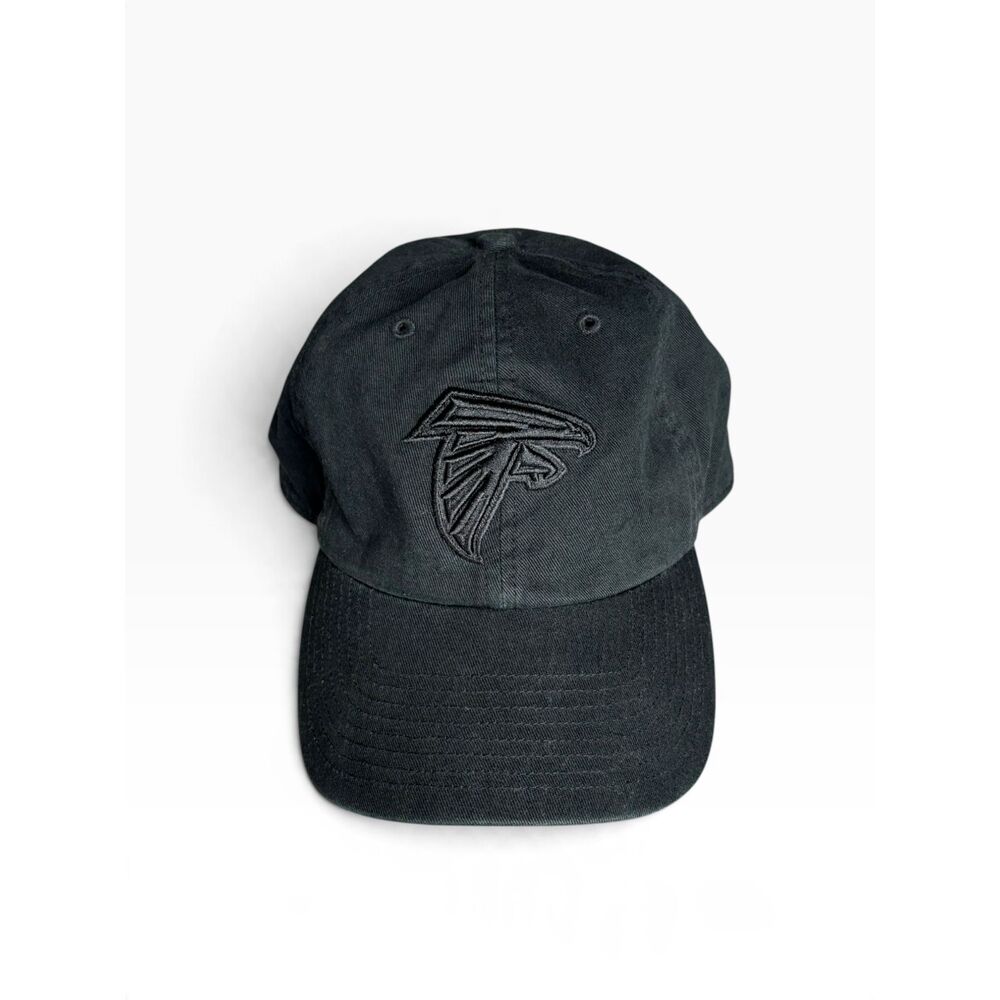 Men's NFL Atlanta Falcons Black Adjustable Baseball Cap One Size ATL